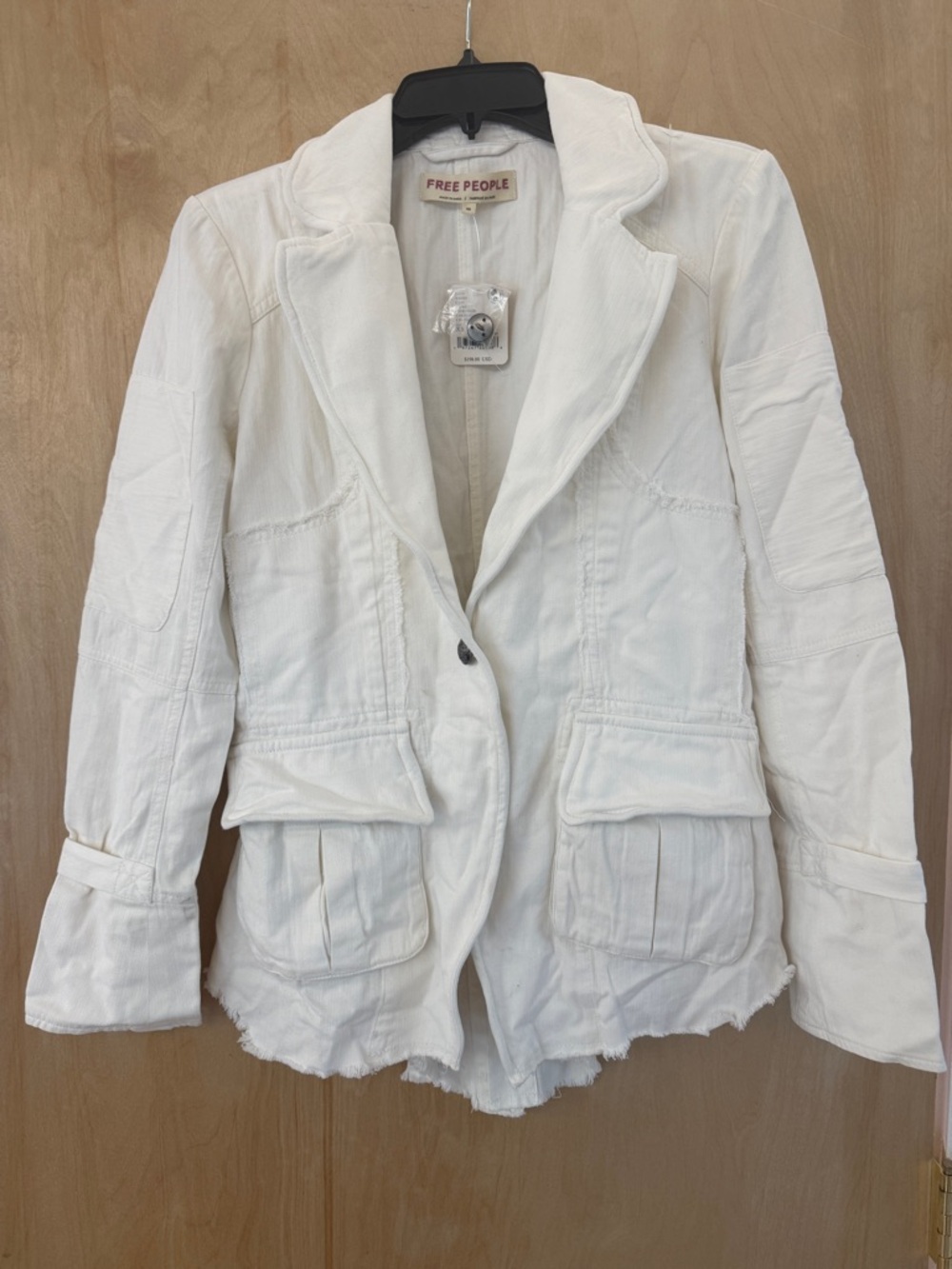 Free People Cotton Asymmetrical-Hem Harlow Blazer - Picture 5 of 16